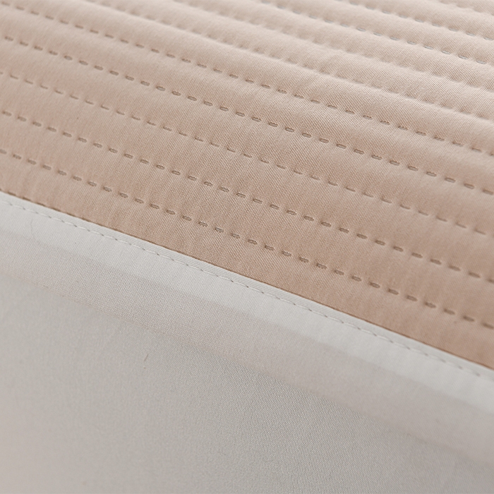 91家纺网 家纺一手货源 找家纺 圣楚家纺 2025新款亲肤舒适云朵夹棉床笠 素色-咖