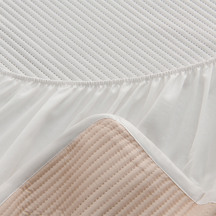 91家纺网 家纺一手货源 找家纺 圣楚家纺 2025新款亲肤舒适云朵夹棉床笠 素色-咖