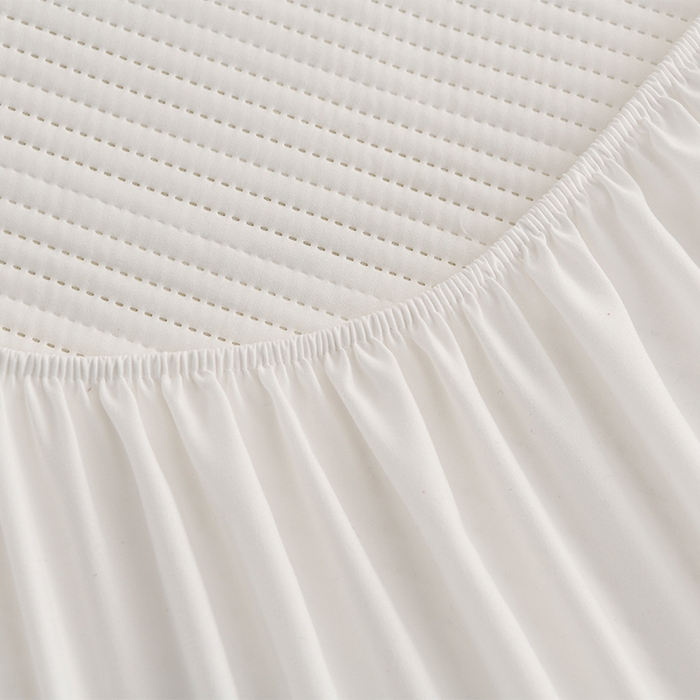 91家纺网 家纺一手货源 找家纺 圣楚家纺 2025新款亲肤舒适云朵夹棉床笠 素色-黄