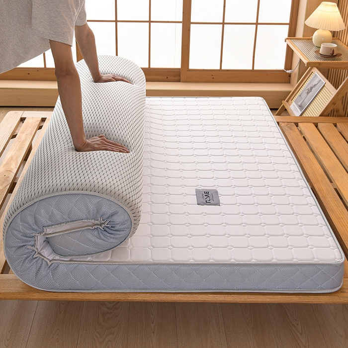 91家纺网 家纺一手货源 找家纺 （总）美克家居 2025新款立体不塌陷高弹纤维记忆海绵三明治床垫学生床垫