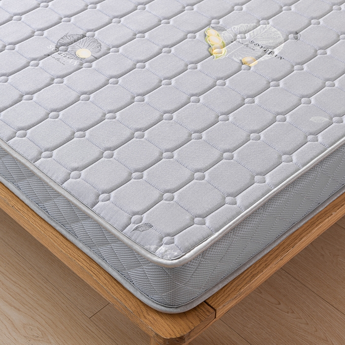 91家纺网 家纺一手货源 找家纺 美克家居 2025新款立体不塌陷高弹纤维记忆海绵三明治床垫学生床垫 立体豆灰