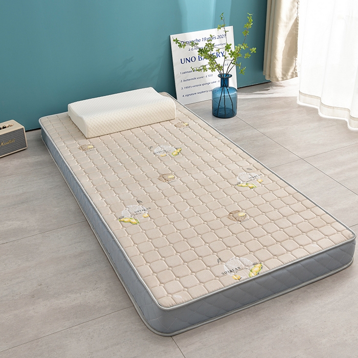 91家纺网 家纺一手货源 找家纺 美克家居 2025新款立体不塌陷高弹纤维记忆海绵三明治床垫学生床垫 立体豆卡