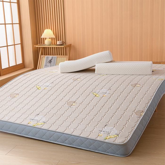 91家纺网 家纺一手货源 找家纺 美克家居 2025新款立体不塌陷高弹纤维记忆海绵三明治床垫学生床垫 立体豆卡