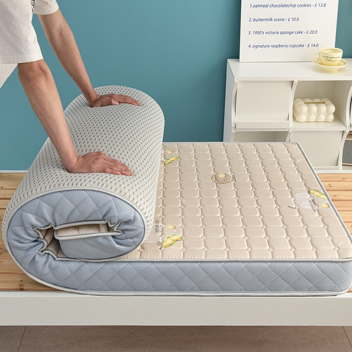 91家纺网 家纺一手货源 找家纺 美克家居 2025新款立体不塌陷高弹纤维记忆海绵三明治床垫学生床垫 立体豆卡