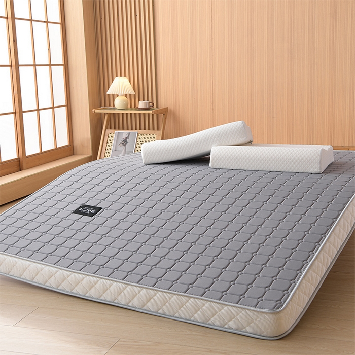 91家纺网 家纺一手货源 找家纺 美克家居 2025新款立体不塌陷高弹纤维记忆海绵三明治床垫学生床垫 立体灰