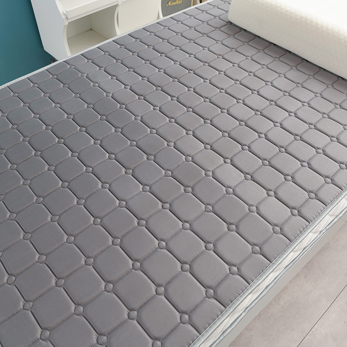 91家纺网 家纺一手货源 找家纺 美克家居 2025新款立体不塌陷高弹纤维记忆海绵三明治床垫学生床垫 立体灰