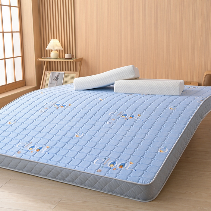 91家纺网 家纺一手货源 找家纺 美克家居 2025新款立体不塌陷高弹纤维记忆海绵三明治床垫学生床垫 立体楼兰