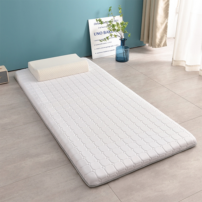 91家纺网 家纺一手货源 找家纺 美克家居 2025新款水洗棉抗压纤维棉科技床垫学生床垫 单边白