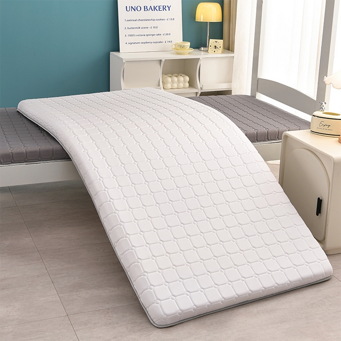 91家纺网 家纺一手货源 找家纺 美克家居 2025新款水洗棉抗压纤维棉科技床垫学生床垫 单边白