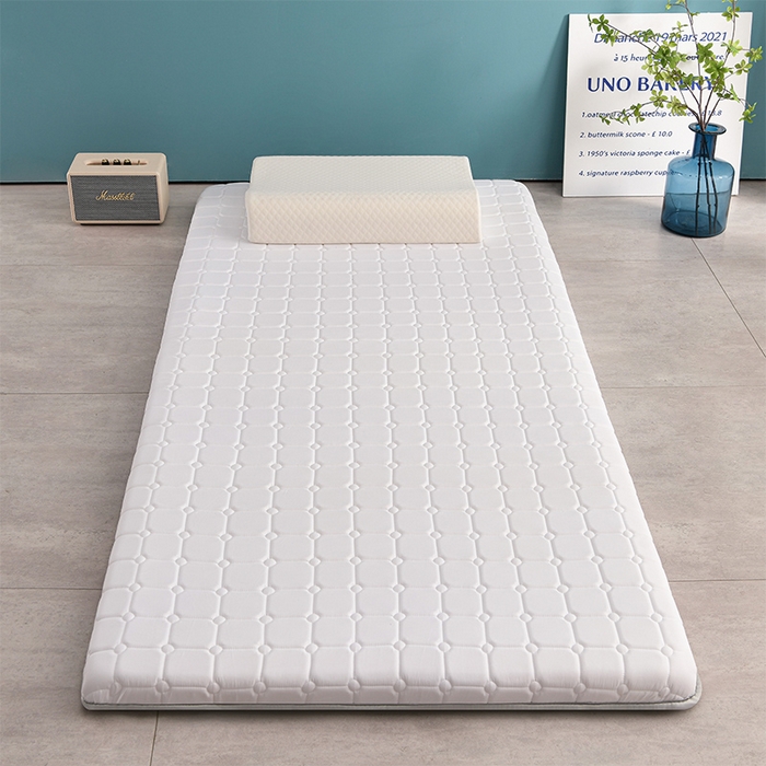 91家纺网 家纺一手货源 找家纺 美克家居 2025新款水洗棉抗压纤维棉科技床垫学生床垫 单边白