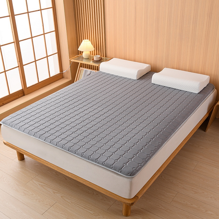 91家纺网 家纺一手货源 找家纺 美克家居 2025新款水洗棉抗压纤维棉科技床垫学生床垫 单边灰