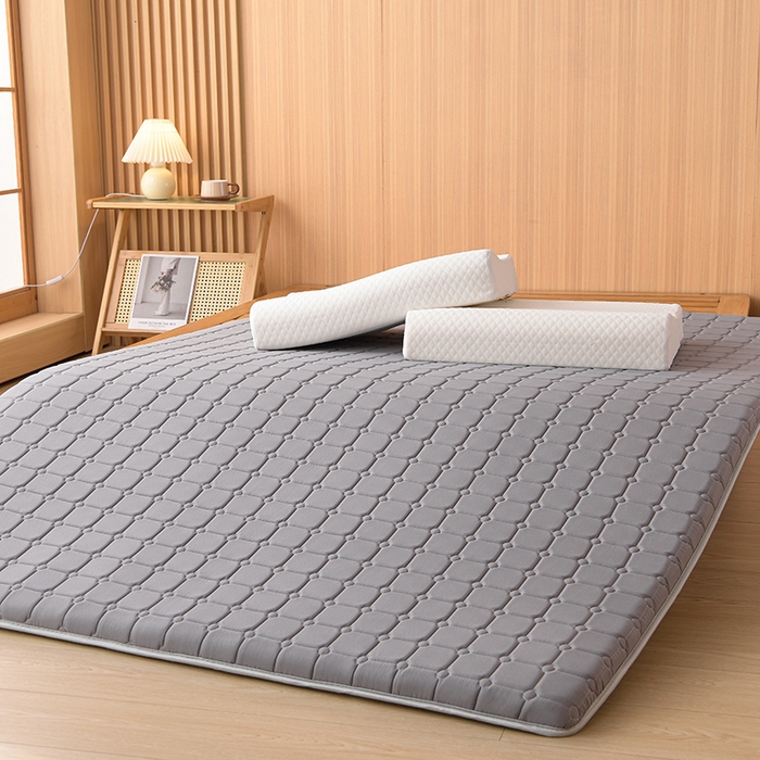 91家纺网 家纺一手货源 找家纺 美克家居 2025新款水洗棉抗压纤维棉科技床垫学生床垫 单边灰