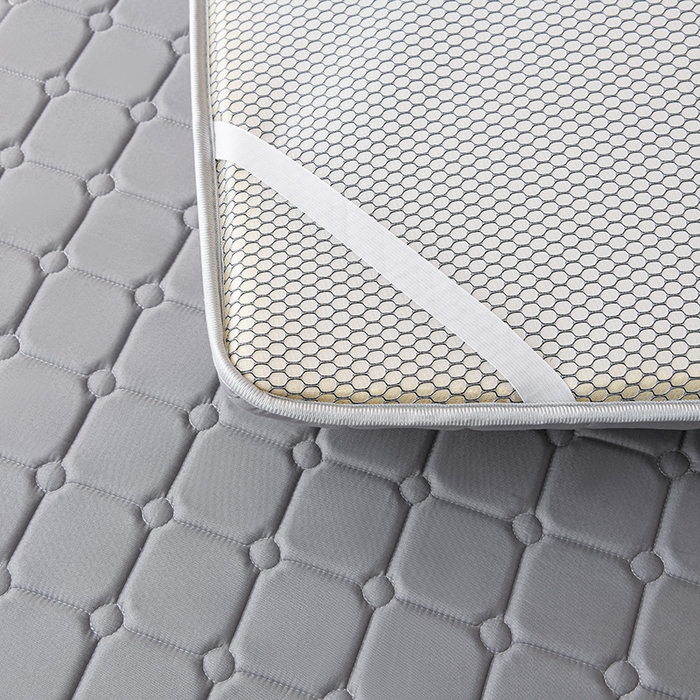 91家纺网 家纺一手货源 找家纺 美克家居 2025新款水洗棉抗压纤维棉科技床垫学生床垫 单边灰