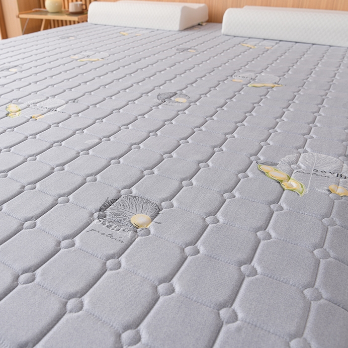 91家纺网 家纺一手货源 找家纺 美克家居 2025新款水洗棉抗压纤维棉科技床垫学生床垫 单豆灰