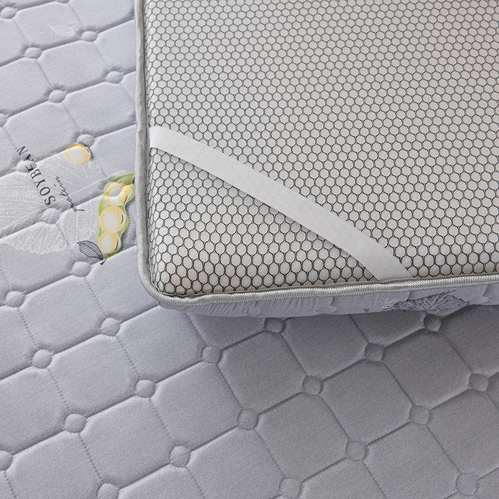 91家纺网 家纺一手货源 找家纺 美克家居 2025新款水洗棉抗压纤维棉科技床垫学生床垫 单豆灰