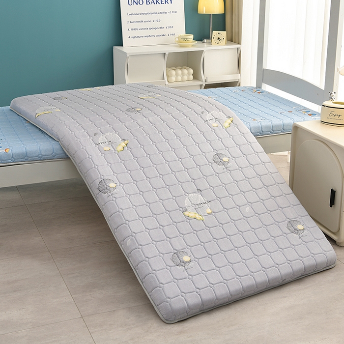 91家纺网 家纺一手货源 找家纺 美克家居 2025新款水洗棉抗压纤维棉科技床垫学生床垫 单豆灰