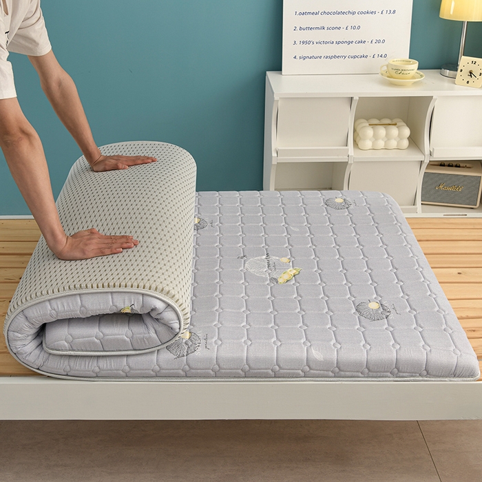 美克家居 2025新款水洗棉抗压纤维棉科技床垫学生床垫 单豆灰