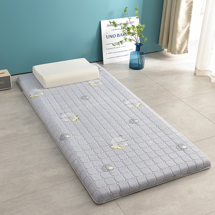 91家纺网 家纺一手货源 找家纺 美克家居 2025新款水洗棉抗压纤维棉科技床垫学生床垫 单豆灰