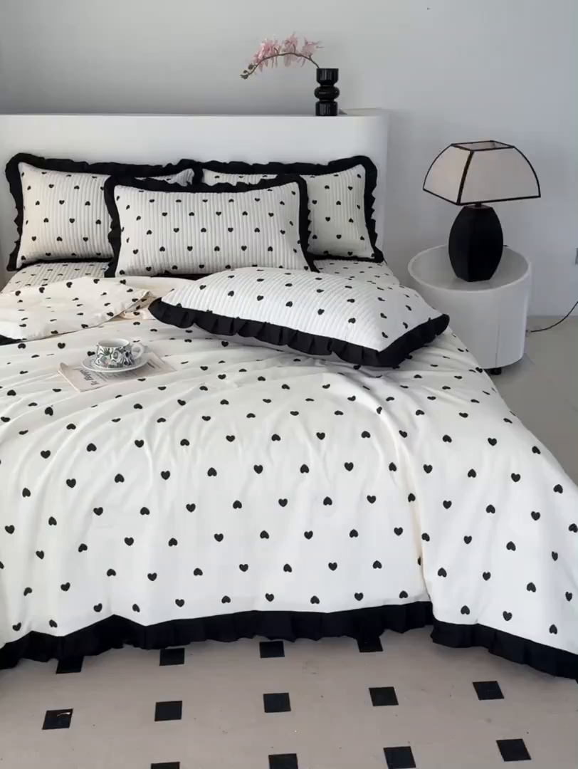 91家纺网 家纺一手货源 找家纺 （总）同田家纺 2025新款A类水洗棉床盖夏被四件套