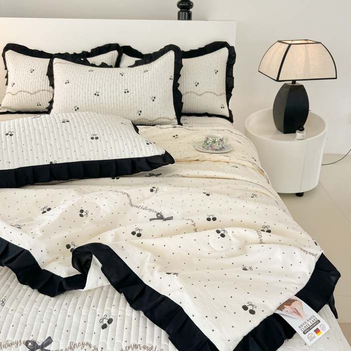 91家纺网 家纺一手货源 找家纺 （总）同田家纺 2025新款A类水洗棉床盖夏被四件套