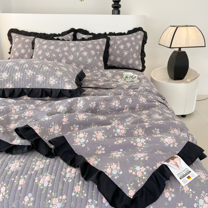 91家纺网 家纺一手货源 找家纺 （总）同田家纺 2025新款A类水洗棉床盖夏被四件套