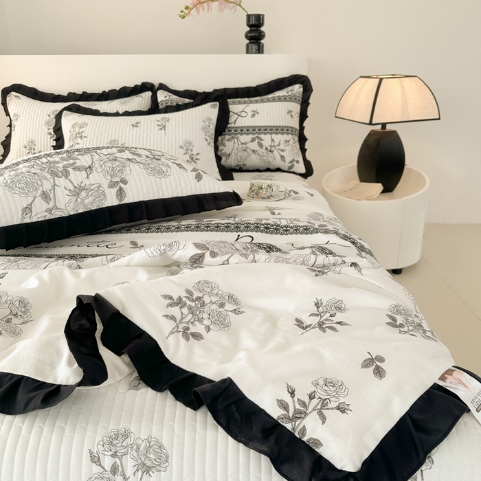 91家纺网 家纺一手货源 找家纺 （总）同田家纺 2025新款A类水洗棉床盖夏被四件套