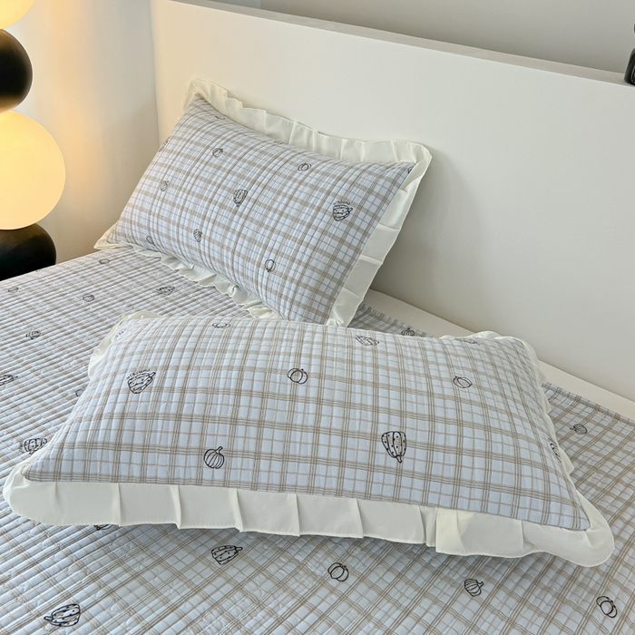 91家纺网 家纺一手货源 找家纺 同田家纺 2025新款A类水洗棉床盖夏被四件套 天空蓝