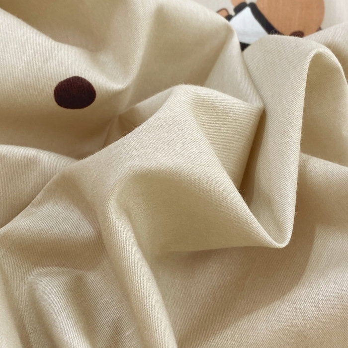 91家纺网 家纺一手货源 找家纺 金丝兔 2025新款ins小清新亲肤斜纹纯棉四件套 印花全棉夹棉床盖四件套 拉拉狗