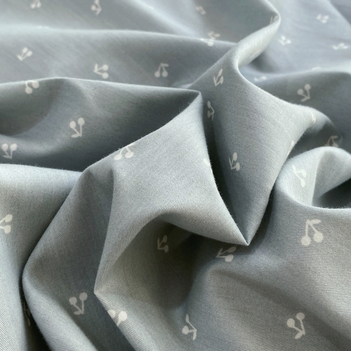 91家纺网 家纺一手货源 找家纺 金丝兔 2025新款ins小清新亲肤斜纹纯棉四件套 印花全棉夹棉床盖四件套 樱桃-蓝