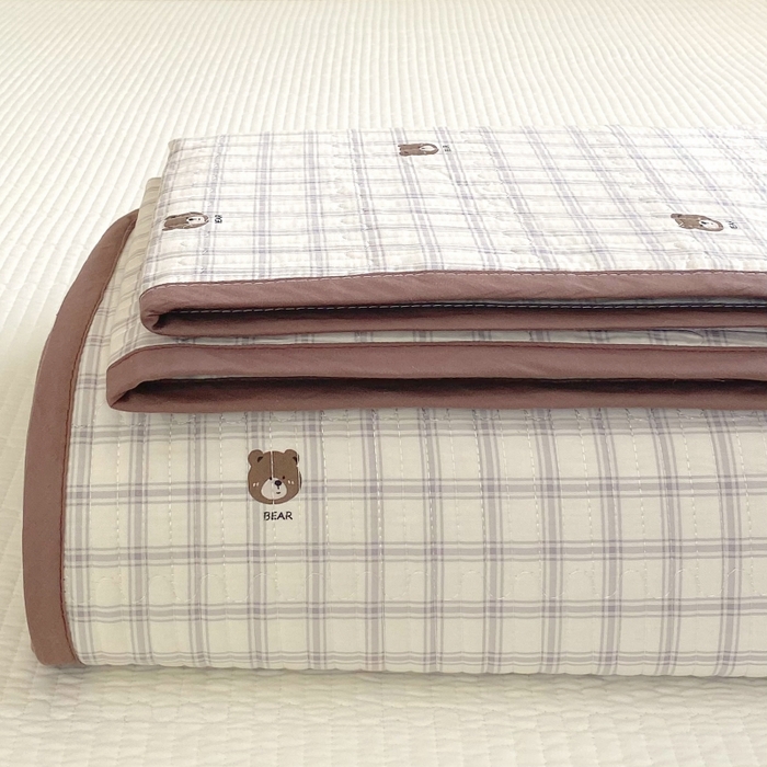 91家纺网 家纺一手货源 找家纺 （总）金丝兔 2025新款小清新斜纹纯棉床盖 全棉夹棉床盖 床盖三件套 榻榻米抗盖绗缝加厚床单