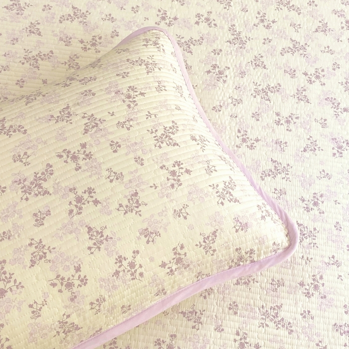 91家纺网 家纺一手货源 找家纺 金丝兔 2025新款小清新斜纹纯棉床盖 全棉夹棉床盖 床盖三件套 榻榻米抗盖绗缝加厚床单 春风里