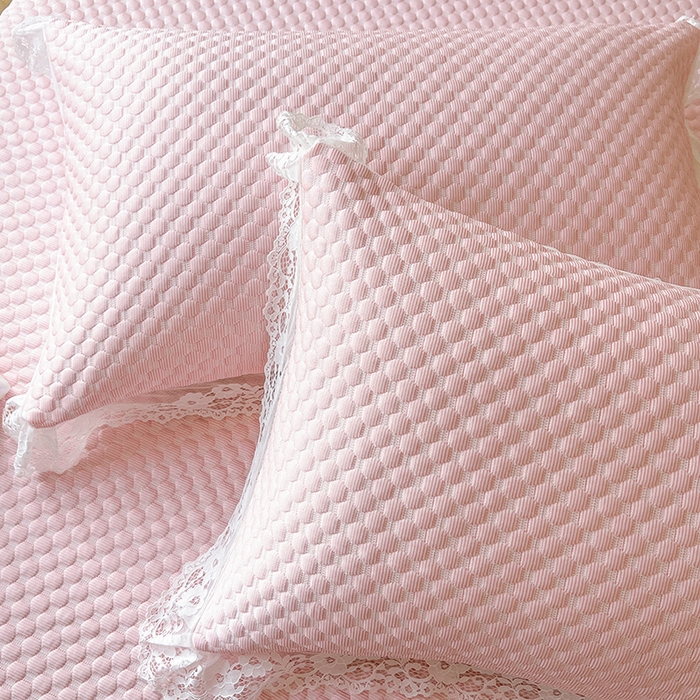 91家纺网 家纺一手货源 找家纺 网红馆（ck家纺）  2025新款简单爱 豆豆床盖三件套 粉玉