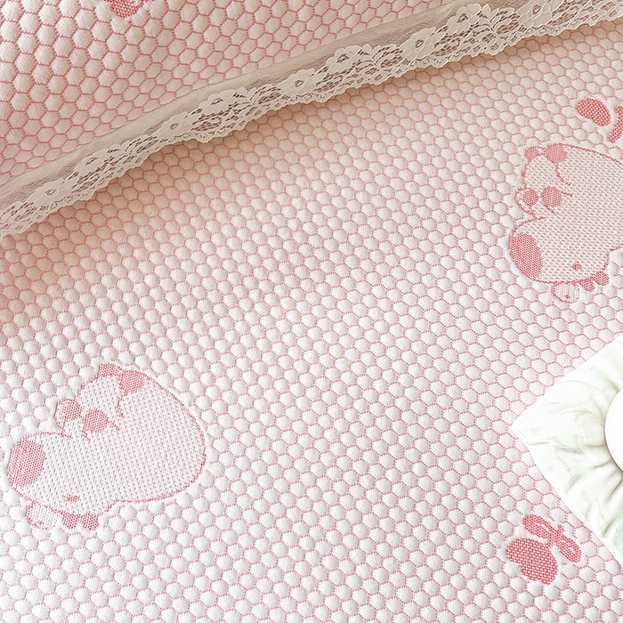 91家纺网 家纺一手货源 找家纺 网红馆（ck家纺）  2025新款简单爱 豆豆床盖三件套 卡皮粉