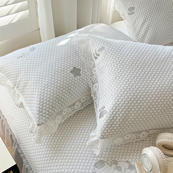 91家纺网 家纺一手货源 找家纺 网红馆（ck家纺）  2025新款简单爱 豆豆床盖三件套 卡皮灰