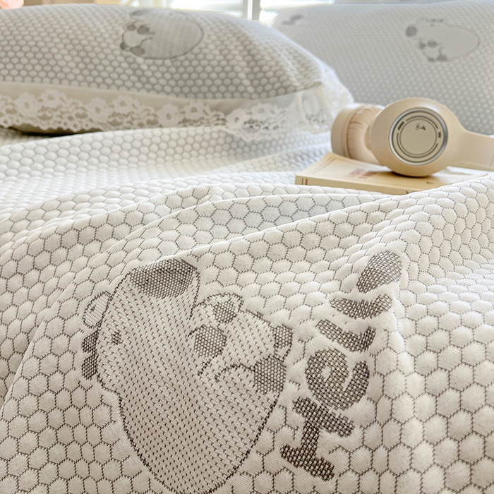 91家纺网 家纺一手货源 找家纺 网红馆（ck家纺）  2025新款简单爱 豆豆床盖三件套 卡皮灰