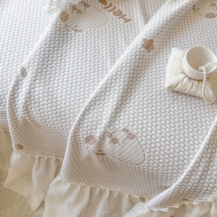 91家纺网 家纺一手货源 找家纺 网红馆（ck家纺）  2025新款简单爱 豆豆床盖三件套 卡皮咖