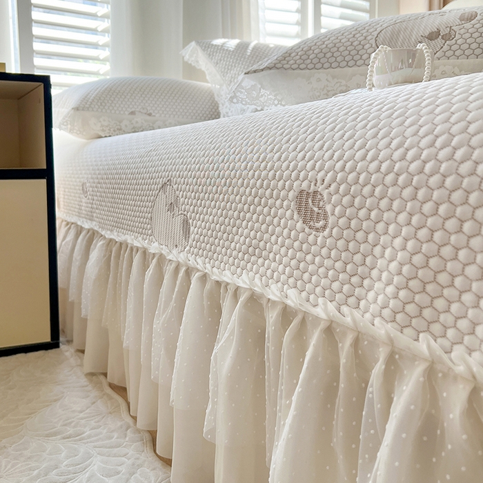 91家纺网 家纺一手货源 找家纺 网红馆（ck家纺）  2025新款简单爱 豆豆床盖三件套 卡皮咖