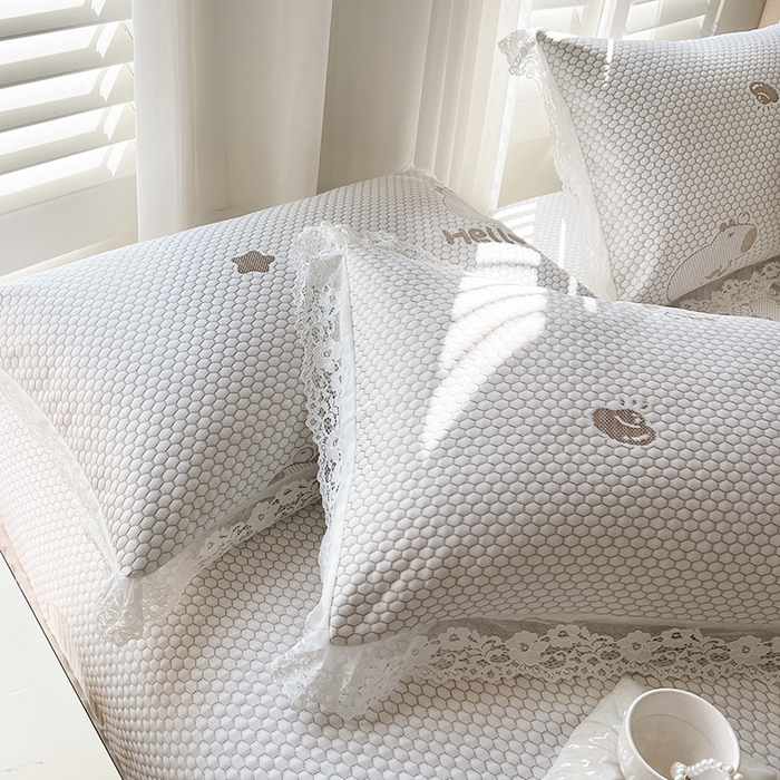 91家纺网 家纺一手货源 找家纺 网红馆（ck家纺）  2025新款简单爱 豆豆床盖三件套 卡皮咖