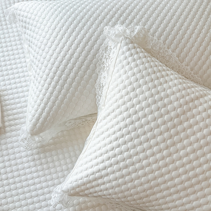 91家纺网 家纺一手货源 找家纺 网红馆（ck家纺）  2025新款简单爱 豆豆床盖三件套 月白