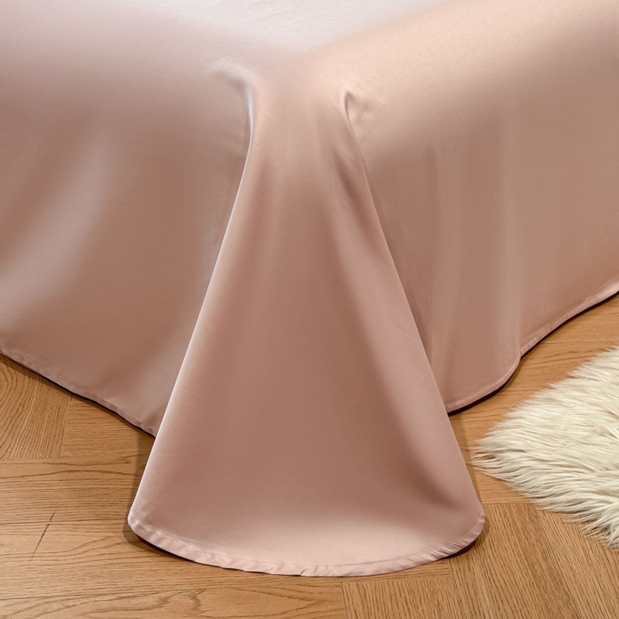 91家纺网 家纺一手货源 找家纺 魅都 2025新款100S全棉刺绣款四件套-心恋 浅紫