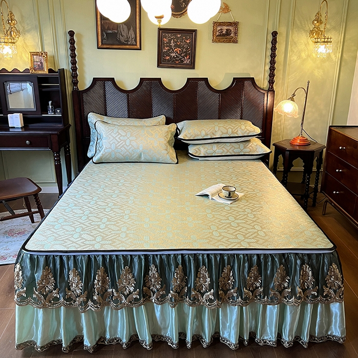 91家纺网 家纺一手货源 找家纺 （总）网红馆2025新款夏日记忆 藤席（裙边可脱卸）卖价不得低于185元