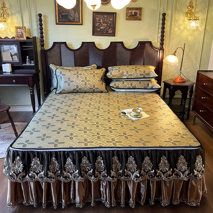 91家纺网 家纺一手货源 找家纺 （总）网红馆2025新款夏日记忆 藤席（裙边可脱卸）卖价不得低于185元