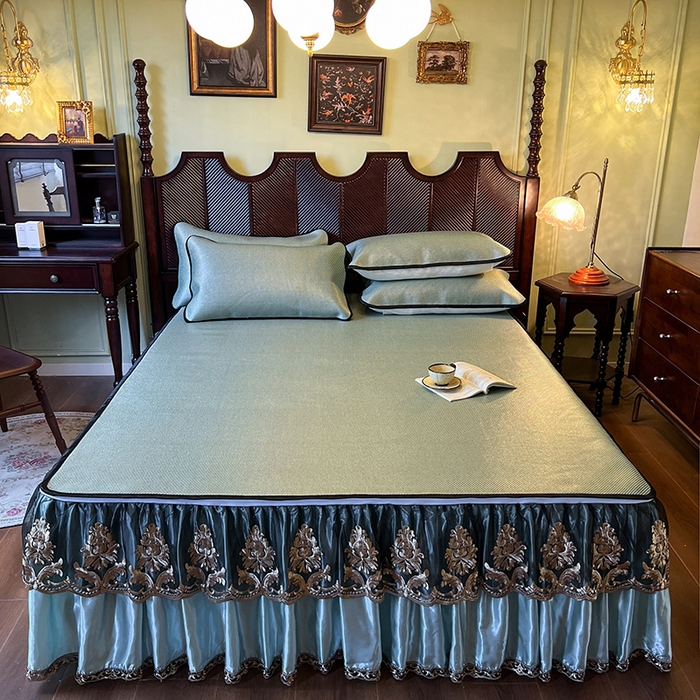 91家纺网 家纺一手货源 找家纺 （总）网红馆2025新款夏日记忆 藤席（裙边可脱卸）卖价不得低于185元