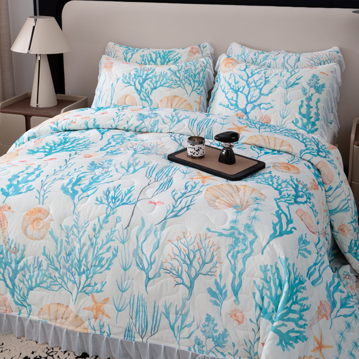 （总）2025新款凉印花床单四件套