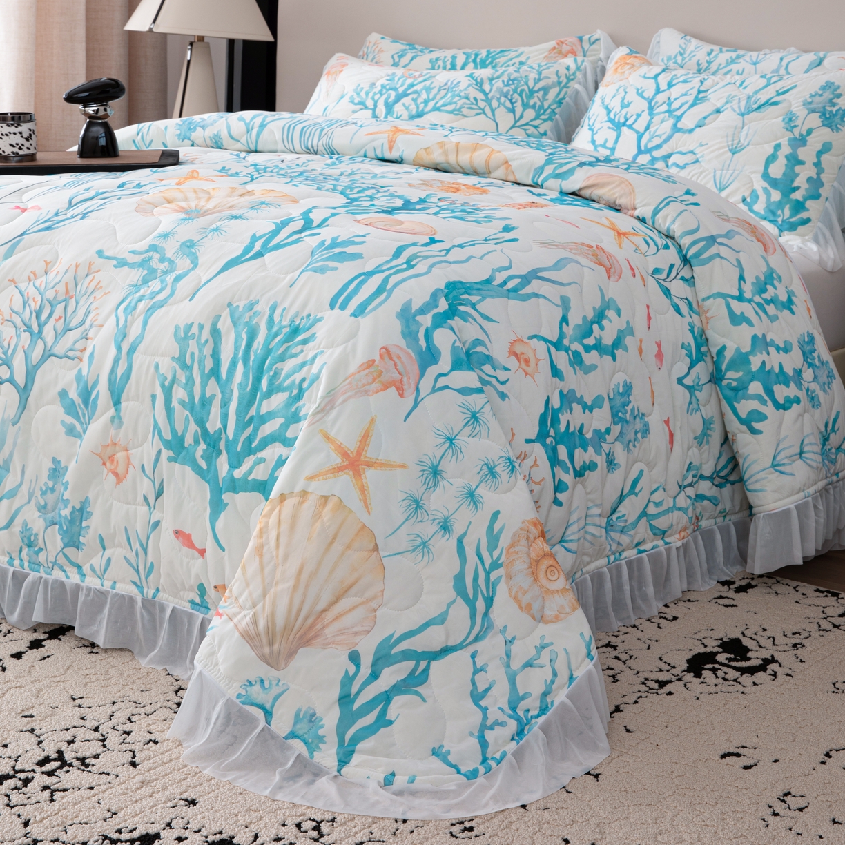 91家纺网 家纺一手货源 找家纺 （总）2025新款凉印花床单四件套