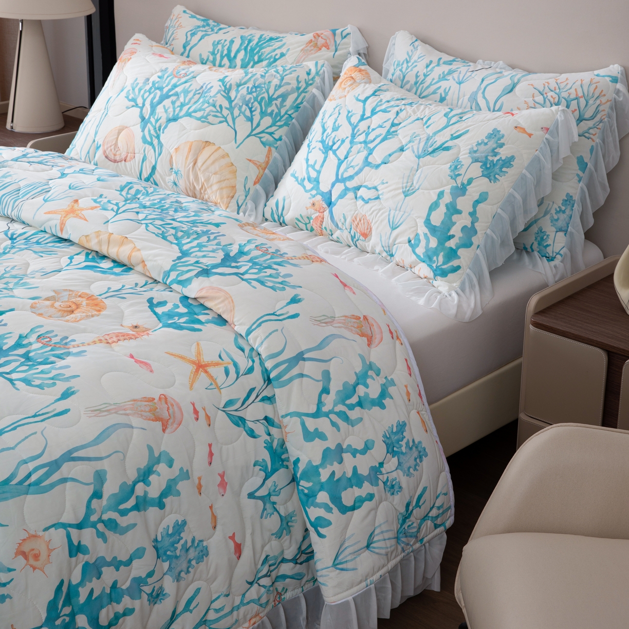 91家纺网 家纺一手货源 找家纺 （总）2025新款凉印花床单四件套