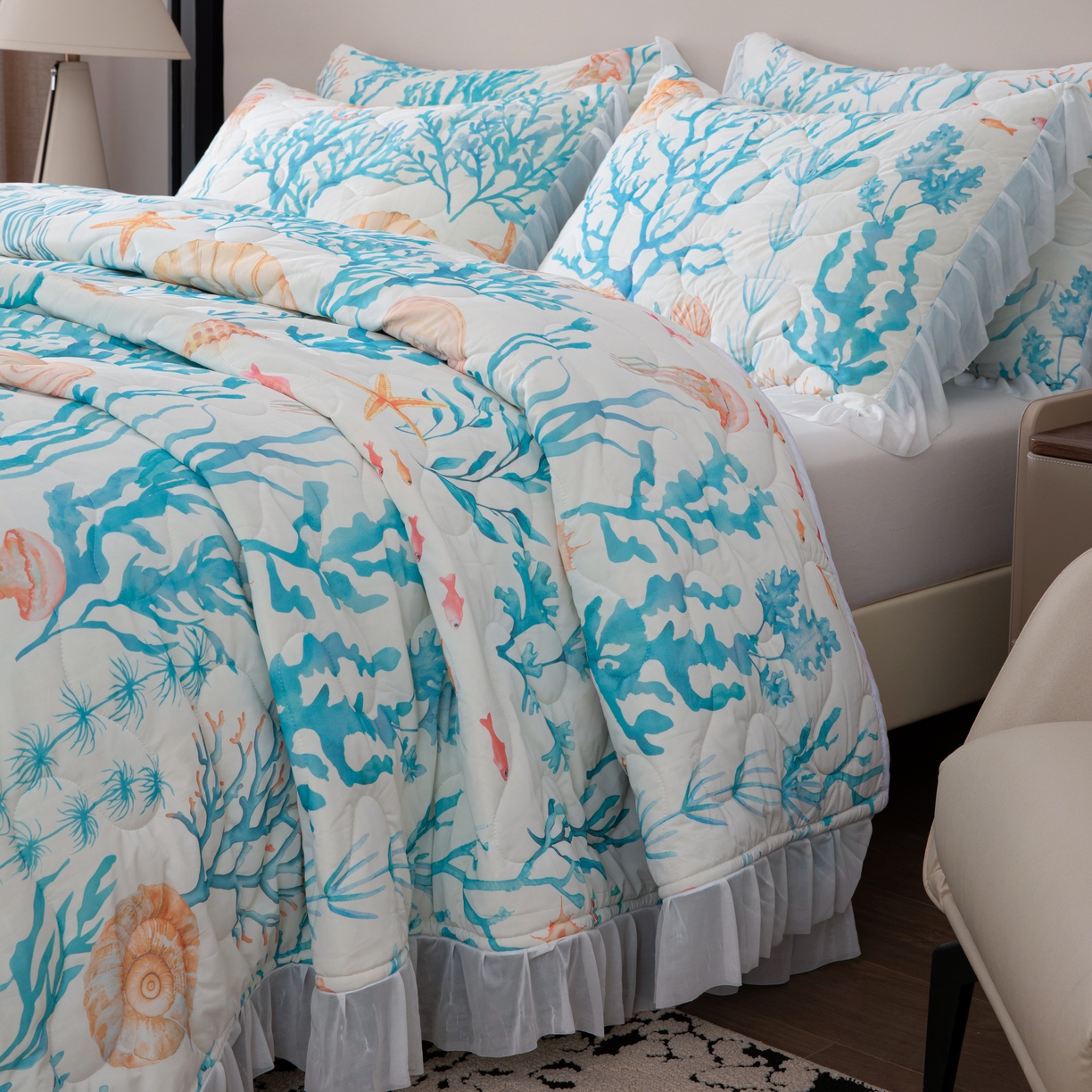 91家纺网 家纺一手货源 找家纺 （总）2025新款凉印花床单四件套