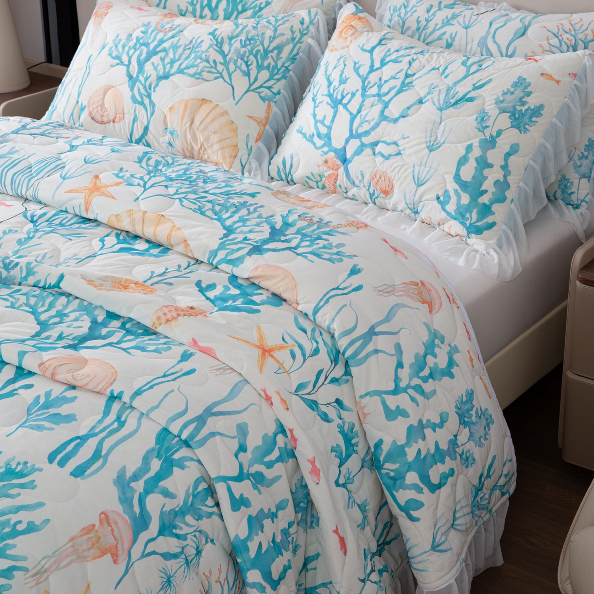 91家纺网 家纺一手货源 找家纺 （总）2025新款凉印花床单四件套