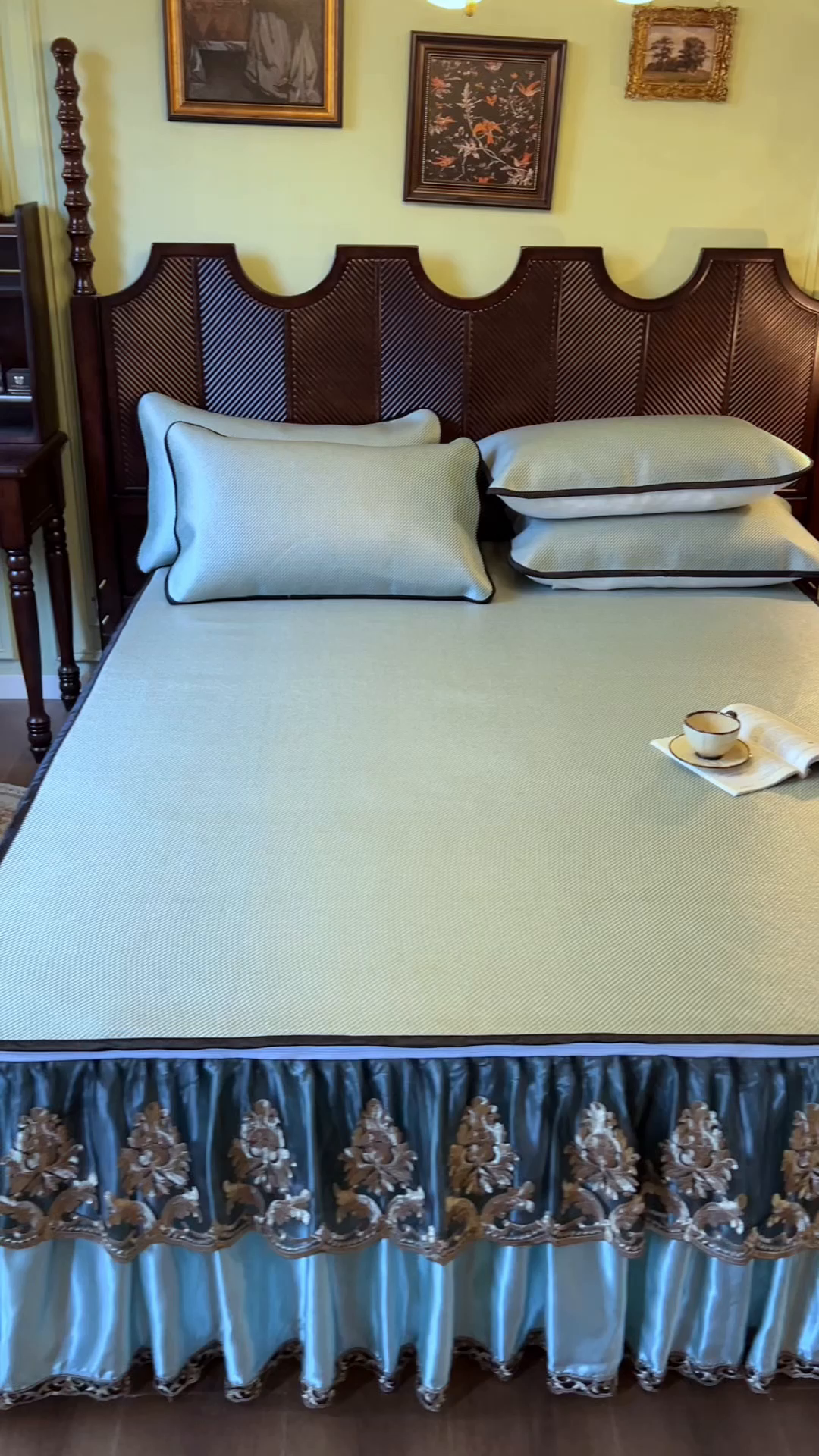 91家纺网 家纺一手货源 找家纺 （总）网红馆2025新款夏日记忆 藤席（裙边可脱卸）卖价不得低于185元