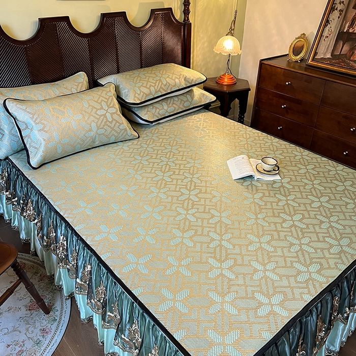 91家纺网 家纺一手货源 找家纺 网红馆2025新款夏日记忆 藤席（裙边可脱卸）卖价不得低于185元 艾绿